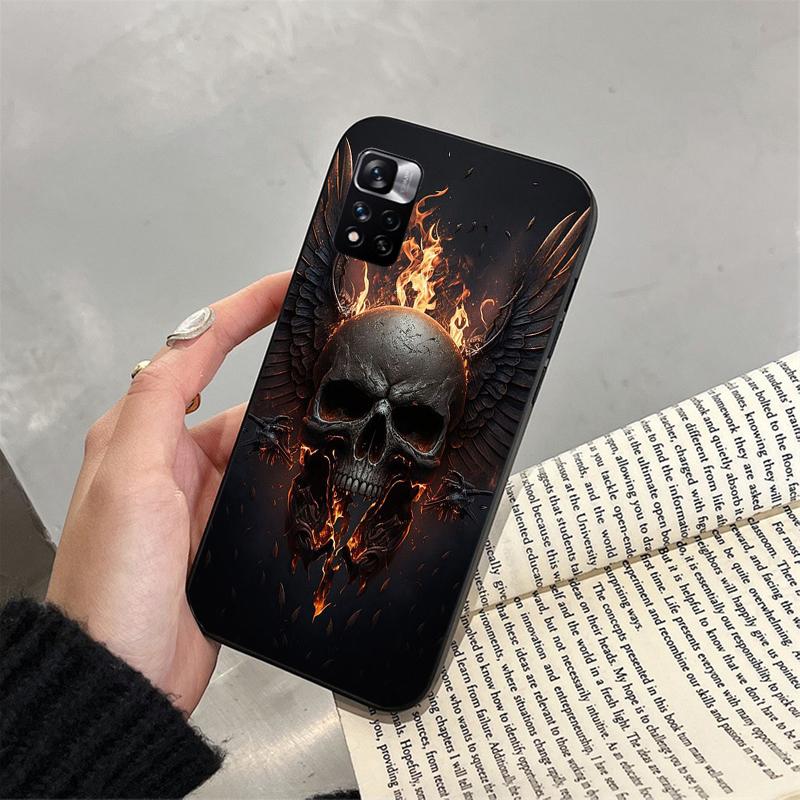 Telefoonhoesje Voor Xiaomi Redmi note 14 Pro 14 13 12 11 10 Pro 14S 12S 11S Redmi 14C 13C 10 Schedel
