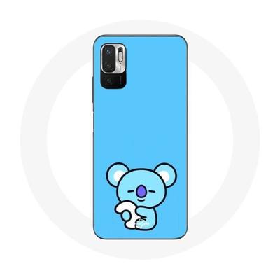 Coque Pour Xiaomi Redmi Note 10 5G Bangtan BTS BT21 Koya RM Fond Bleu