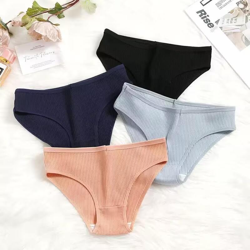Cotton Low Waist Thong Comfortable Breathable Panties Cotton Stall Underpants Summer Light Breathable Panties Ladies Underpants