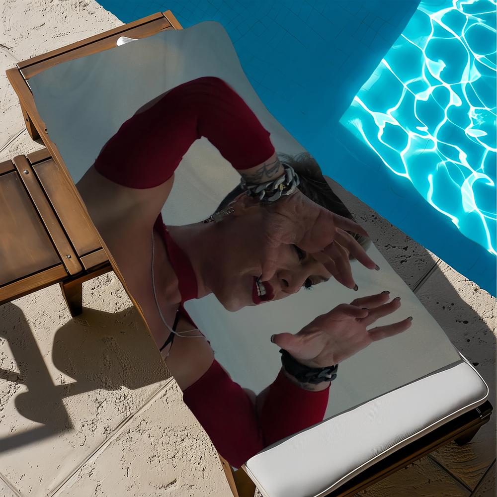 Rosa Handtuch Vertrauensfall Strand Bad Schnelltrocknend Leicht Tragbar Sauna Camping Sänger Klassisch Schwimmbecken Reise