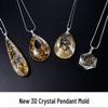 3D Crystal Pendant Epoxy Silicone Mold with Hole