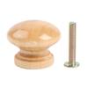 10 Wooden Mushroom Knobs for Drawers and Cabinets Rustic Style Round Handles
