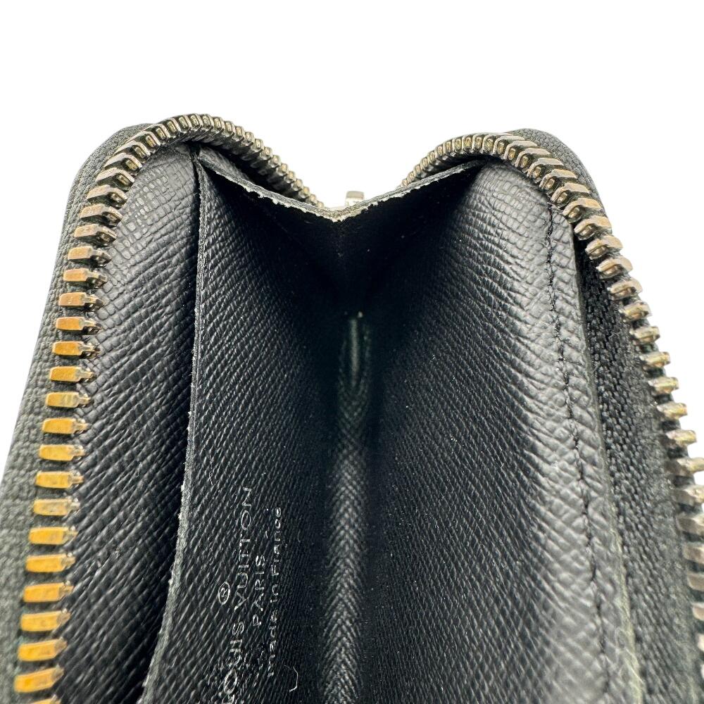 LOUIS VUITTON M63536 Monogram Eclipse leather Portemonejour Coin case gray leather mens Used
