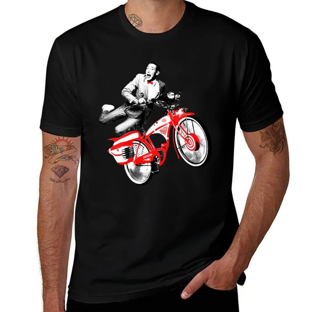 Pee Wee Herunisex Pee Wee Herunisexs Big Adventure Bike Tshirt High Quality Durable Tshirt