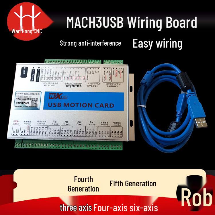 MK4-IV/V 4th/5th Gen Engraver MACH3 USB Motion Control Card, 3/4/6 Axis