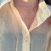 Prince Rose Garden Necklace Women's Three-dimensional Exquisite French Collarbone Chain Ins Cold Wind Simple Fashion Personality Tide