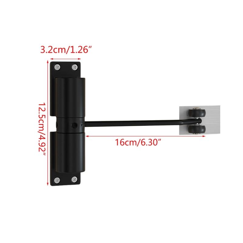 Durable Aluminum Alloy Door Closing Device Adjustable Gate Closing System Door Closure Suitable for Wooden & Fire Doors