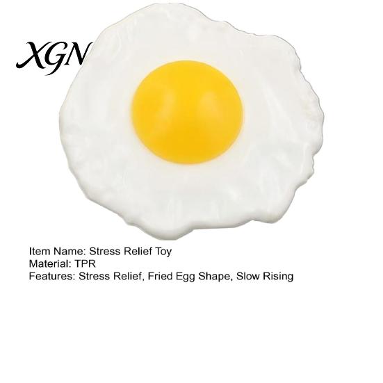 Slow Rebound Fried Egg Toy Stress Relief Rising Sesame Squeeze Sensory Simulated Food Fidget Decompression Tools Adult Ball