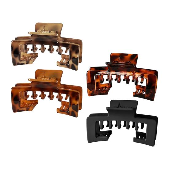 

4/6Pcs Baseball Cap Hair Claw Powerful Grip Large Clamp with Heavy-Duty Springs Anti-Slip Hat Claw Clip Hair Accessories D