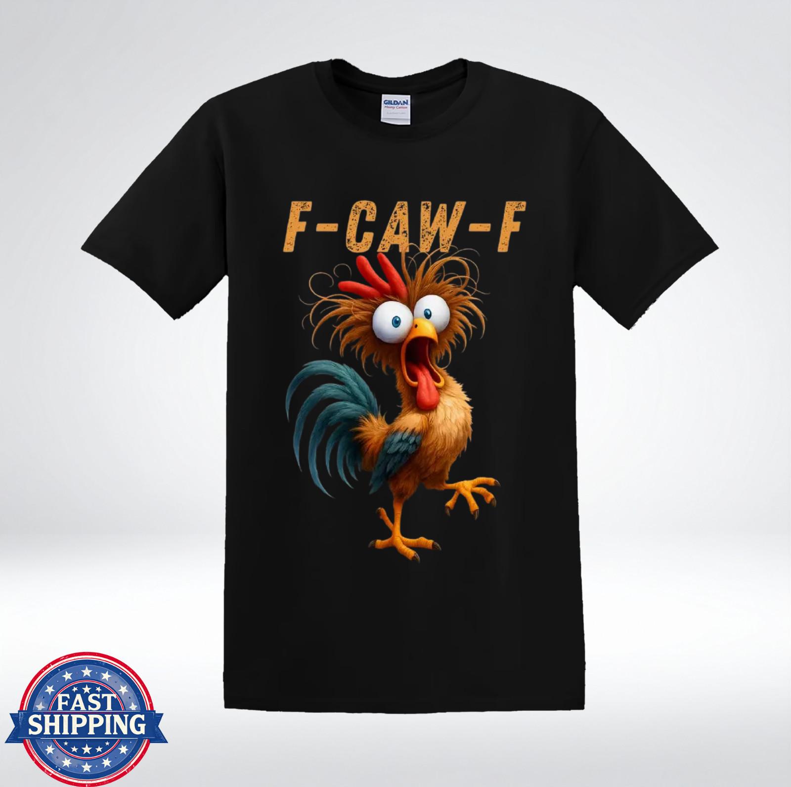 Смешная Курица F-CAW-F Саркастический Животный Юмор Мем Футболка XXXL