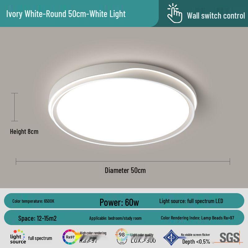 

Світлодіодний стельовий світильник повного спектру для головної спальні та вітальні 2025 - Креативна лампа для захисту очей AI Voice Control with Remote