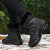 New Outdoor Travel Sports Large Size Snow Boots Winter Fleece Warm Medium Boots Ski Hiking Shoes