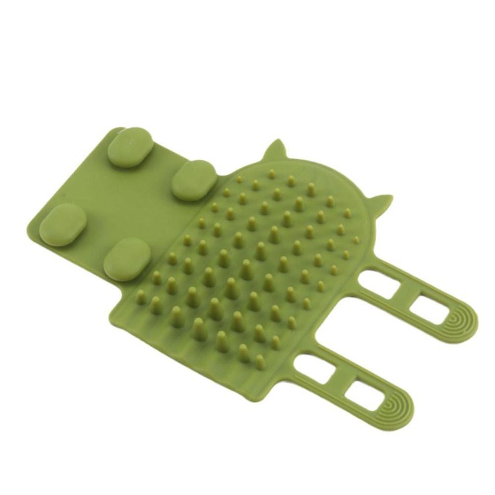 Gentle Cat Hair Removal Comb Self Cleaning Silicone Cat Brush New Wall Corner Scratcher Home Use