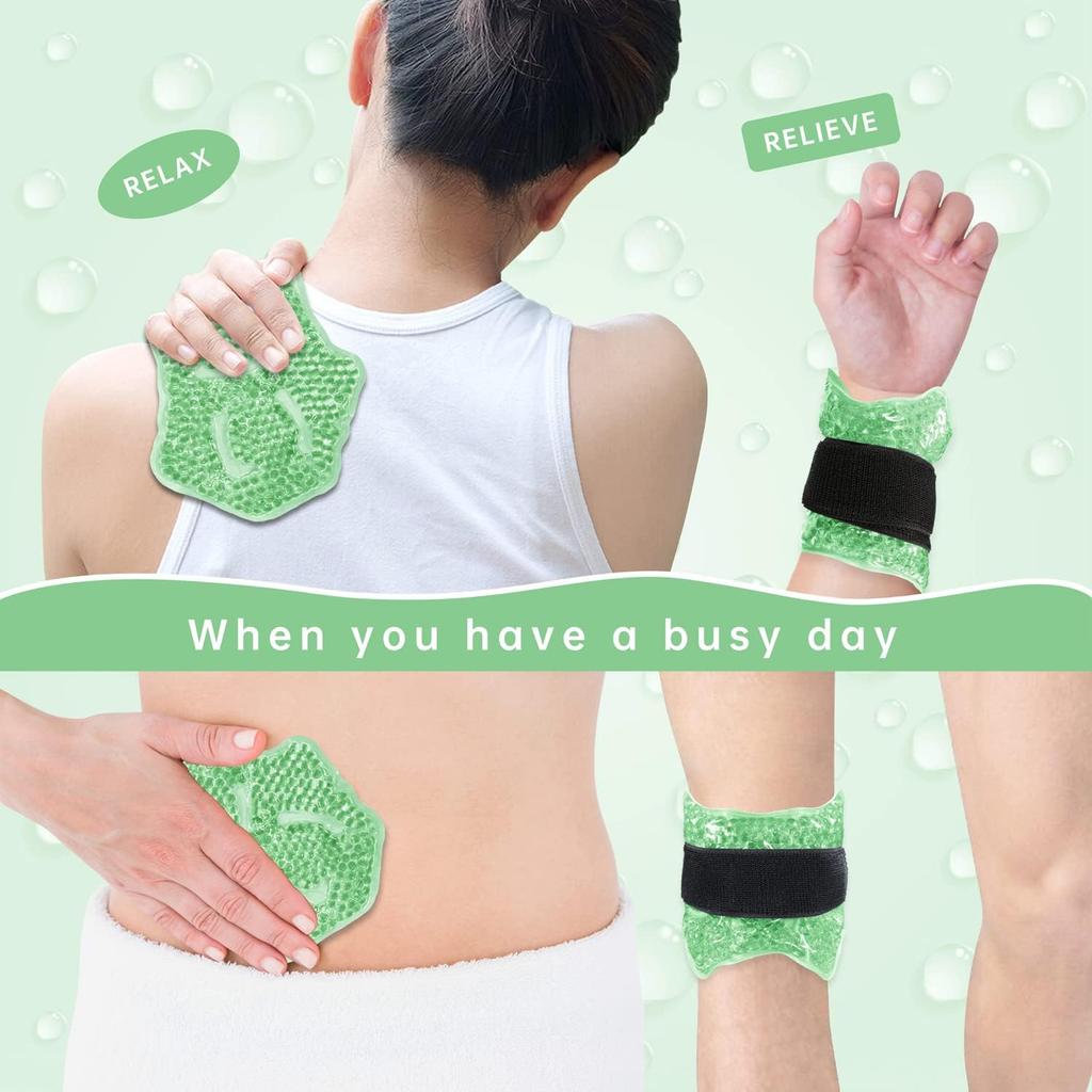 Sport Foot Ice Compress Wrap Ankle Hot Cold Gel Bead Ice Pack for Ankle Foot Hand Care Massager Ankle Support Ankle Pad