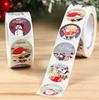 Merry Christmas Santa Round Sticker Christmas Decoration For Home 2026 Xmas Ornament Navidad Natal Noel Gift Happy New Year 2026