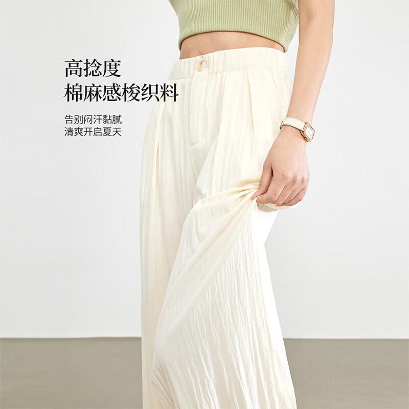 Sllsky Women s Aurora Style Loose Wide-Leg Pants L