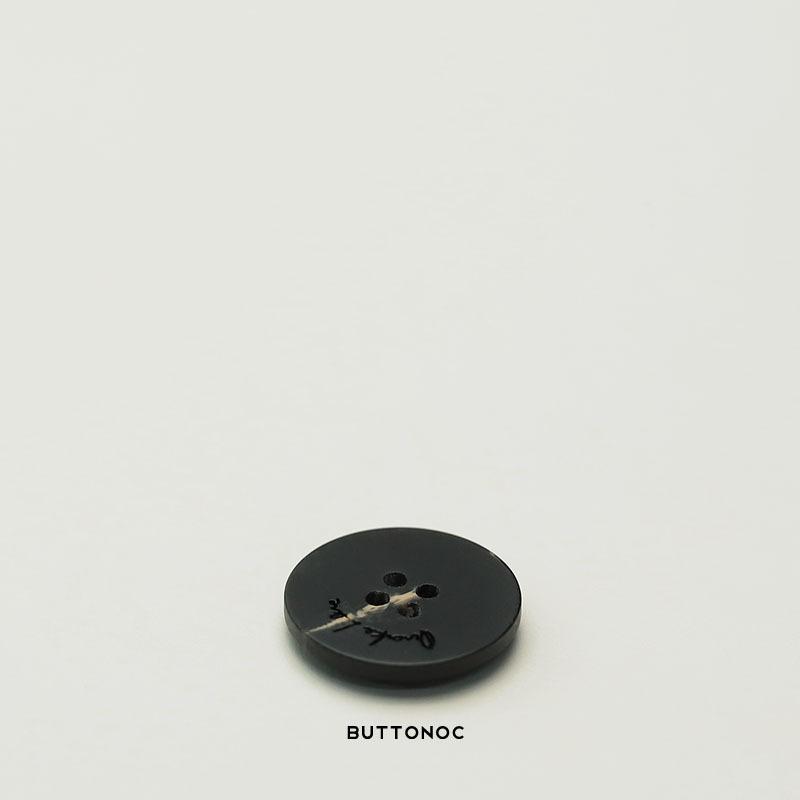Black Button Letter Four Eyes Resin Blazer Accessories Double Sided Nitrile Fur Coat Buttons
