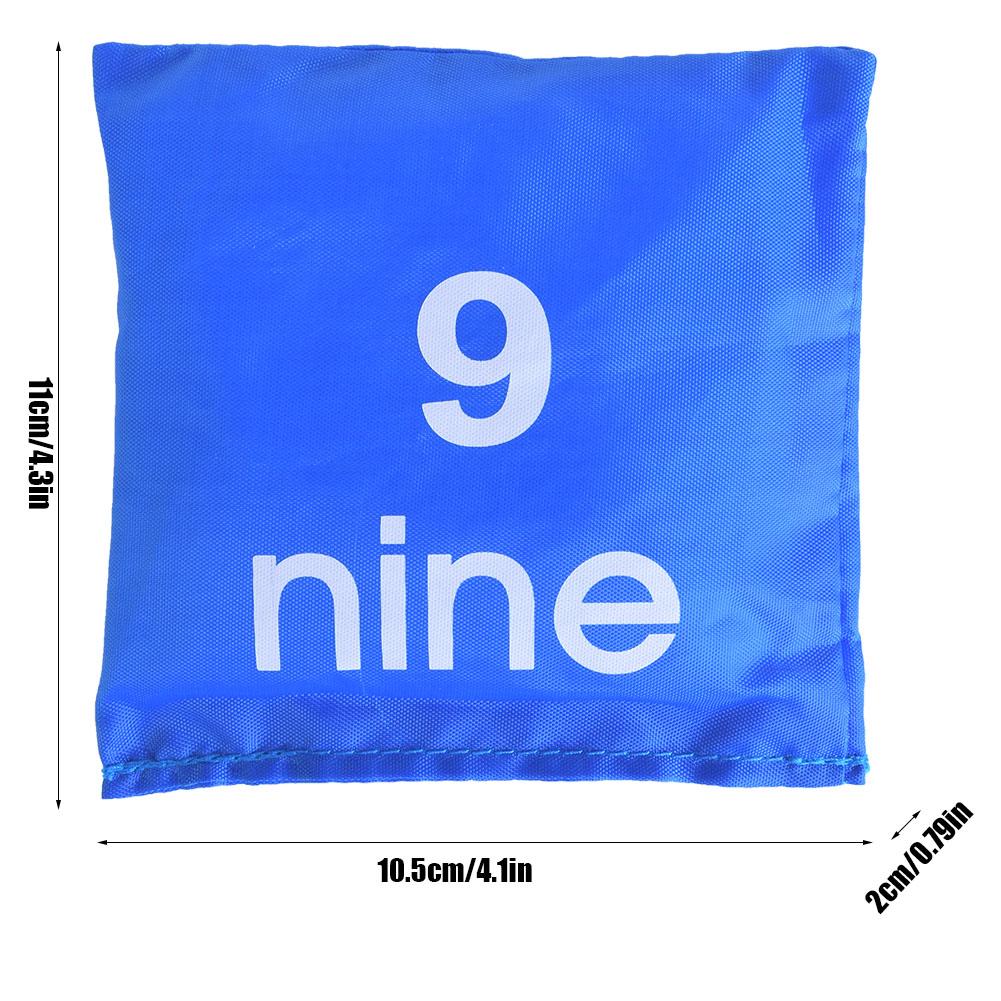 10 Pcs Kids Children Early Education Numbers Toy Bag Colors Sandbag Throwing Sports Game Prop