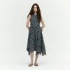 Ibiem Check Asymmetrical Long Dress Emq6Wop010