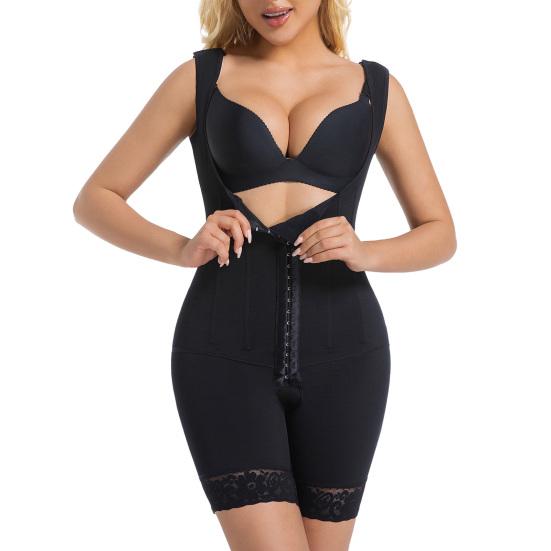 Формирующее боди с высокой талией, с открытой промежностью, с передней застежкой, для плоского живота, лифтинга бедер, дышащее, для послеродового восстановления, на каждый день XS