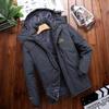 Men's and Women's Waterproof Breathable Outdoor Winter Windbreaker with Fleece Lining