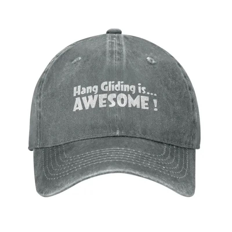 Custom Classic Cotton Hang Gliding Is Anwesome Baseball Cap Unisex Women Adjustable Adult Dad Hat Spring