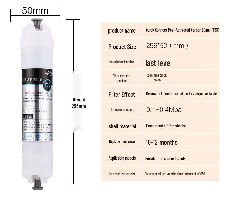 Korean Quick-Connect 10-Inch Water Purifier Filter Set: 5-Stage Ultrafiltration with PP Cotton & Activated Carbon Elements