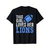 European Sizes Funny This Girl Loves Her Lions MensT-Shirt