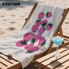 Rosa Erdbeer-Doodles Kompakt Reise Strandtuch Super Saugfähig Sandresistent, Mikrofaser für Schwimmen Camping Yoga