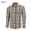 Men Casual Plaid Long Sleeve Flannel Shirt Loose Large Size Pocket Mens Outerwear