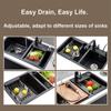 Stainless Steel Dish Organizer Multipurpose Sink Cleaning Basket Dish Drying Rack  Restaurant