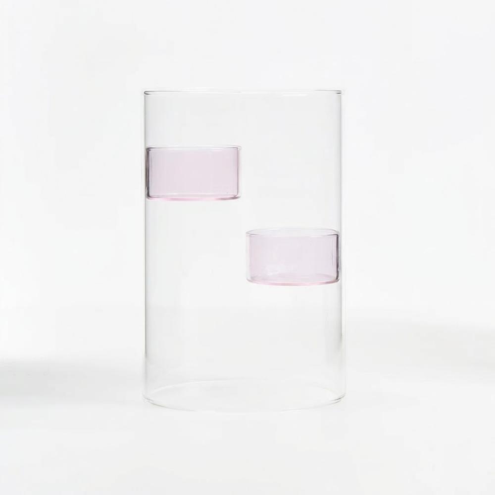 Romantic Glass Tealight Candle Holder Transparent Candle Cup Aromatherapy Holder  Home Decor