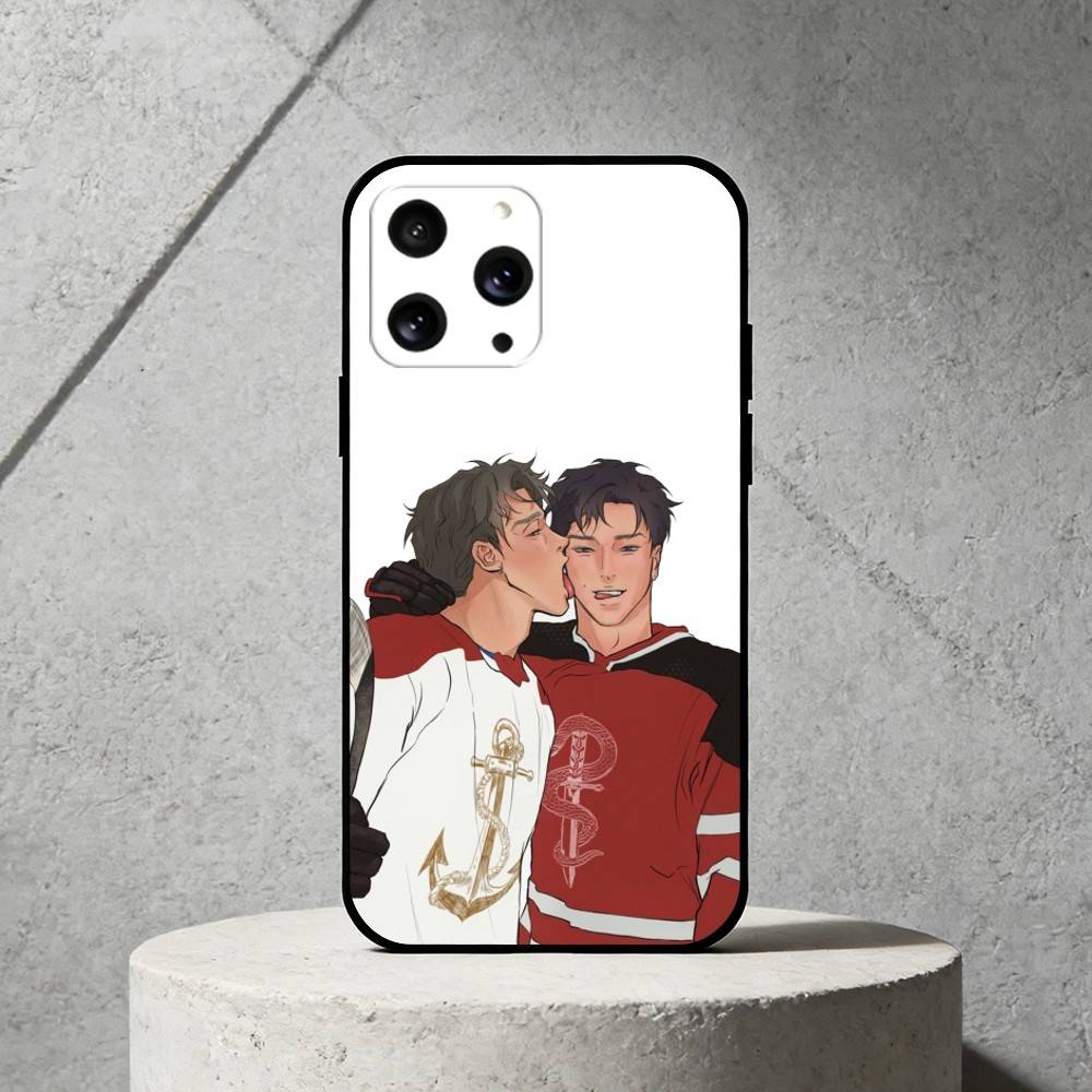 H-Heated Rivalry Ice Hockey Phone Case Silicone Black Soft For IPhone 17,16,15,14,13,12,11,SE,Plus Pro Max
