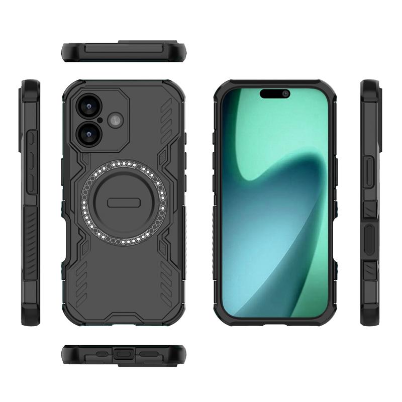 Shockproof Armor Case For iPhone 17 Magnetic Adsorption Wireless Charge Cover iPhone 17 Air 17 Pro Max Case For iPhone 17 Case