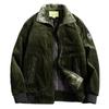 Men's Winter Corduroy Cotton Padded Stand Collar Jacket 9822