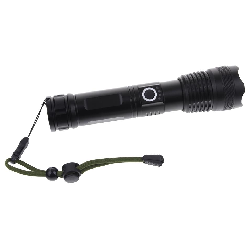 Tactical Flashlight Led Rechargeable Zoom Usb C Survival Gift 1000Lm