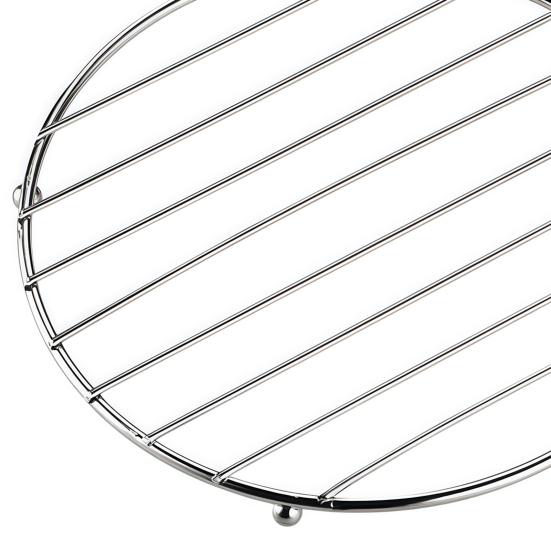 Thickened Stainless Steel Trivet with Non-Slip Feet Heat-Resistant Pot Mat for Hot Dishes Pans Bowls Rust-Proof Essential Kitchen Protector for Table