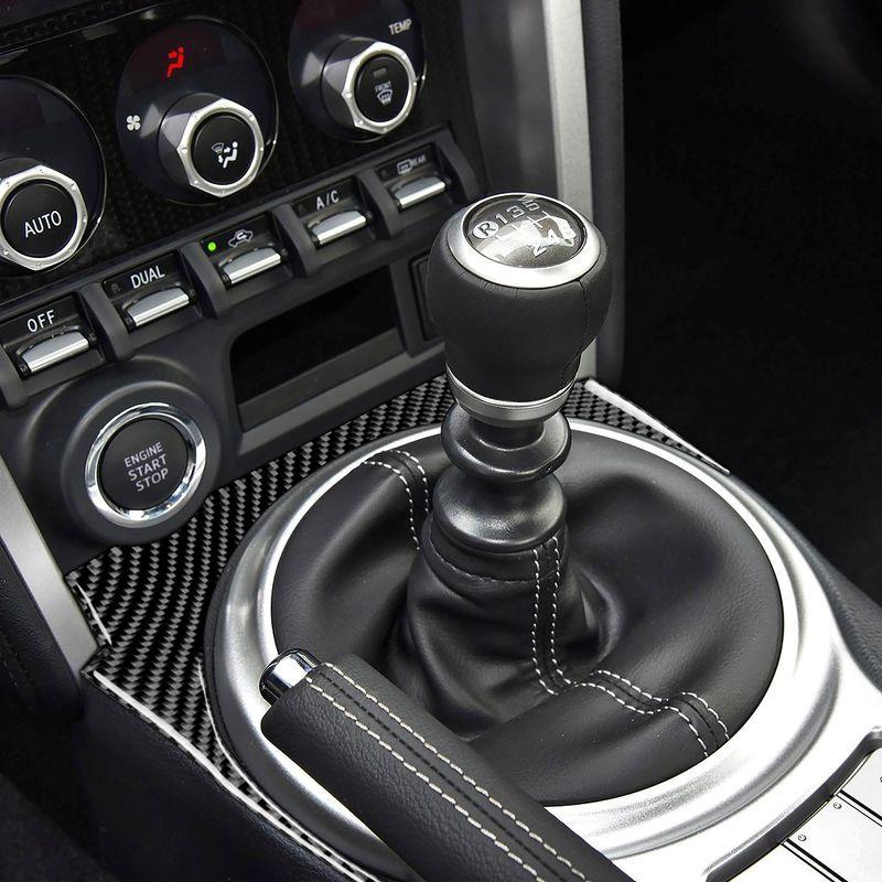 Real Carbon Fiber Car Accessories Gear Shift Panel Decorative Cover Soft Sticker For Subaru BRZ Toyota 86 GT86 2017 2018