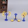 1Set 1/12 Dollhouse Park Fitness Equipment Model Dollhouse Outdoor Sportscene Decoration Toys Micro Scene Construction Props