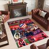 Atletico Madrid Customize Your Name Floor Rug Office Rug Suitable for Kitchen Dining Room Dormitory Playrooms Antislip Carpet Office home decor