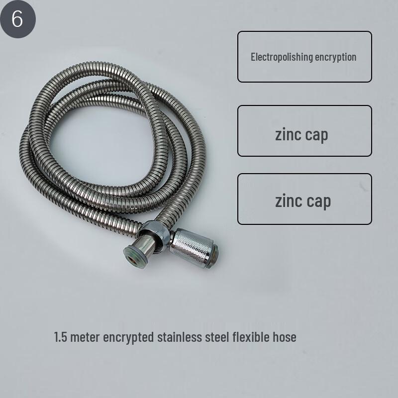 XONYSHI Universal Stainless Steel Pull-out Shower Hose 1.5m
