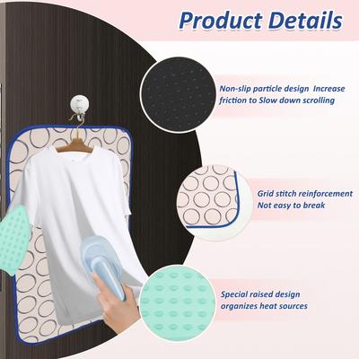 Thickened Ironing Mat Folding Hanging Laying Soft Ironing Blanket Heat Resistant Portable Clothes Protector Board Laundry Pad