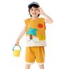 Dudu Family 7A Antibacterial Cartoon Summer Vest & Shorts Set