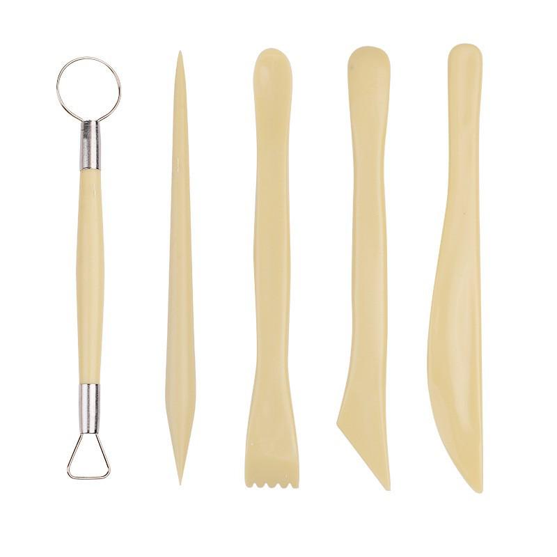 5-Piece Ceramic Clay Sculpting Knife Set for Art & Modeling
