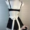 Conjunto de Lencería Sexy Cosplay de Sirvienta: Uniforme Erótico Push-up con Aros de Acero