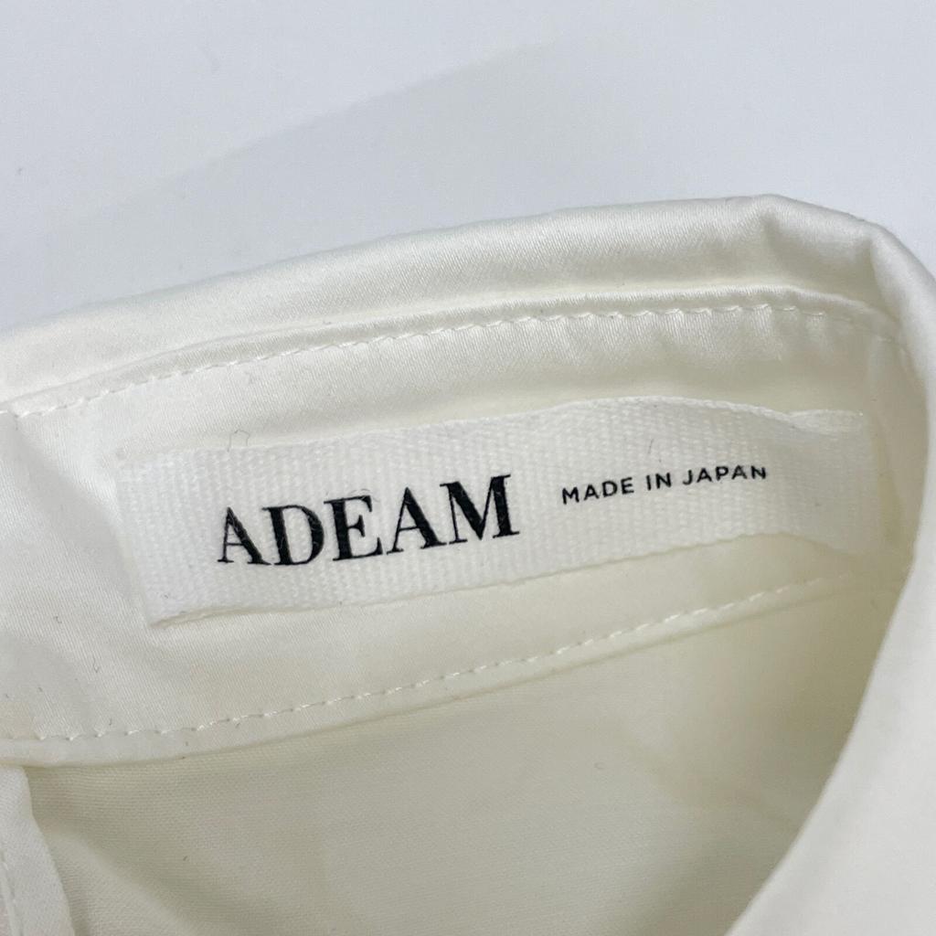 ADEAM 43324 White LeWitt Shirt Gathered Long Sleeve Shirt Tops 2 whiteUsed