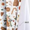 Christmas Gingerbread Man Digital Print Blackout Curtain – Polyester, Thickened, Sun Protection
