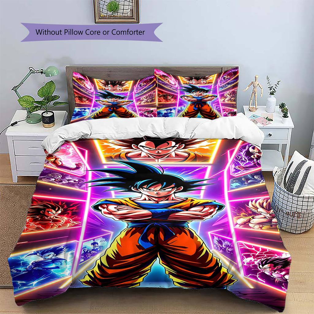 Set Copripiumino Trapuntato con Fantasia Cartone Animato Federa Decorazione per la Casa Regalo di Compleanno (1 * copripiumino + 2 * federa, senza nucleo)