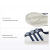 Originals Superstar Synthetic Leather Fabric Lightweight Comfortable Durable Low-Top Kids Skate Shoes Kids Sneakers White Blue IH3290