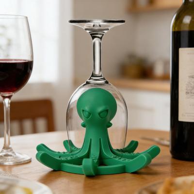 Oktopus-förmiger Tassen-Trockenständer mit 8 Armen Kreativer PLA-Wasserflaschenhalter für Tassen Gläser Becher Platzsparender Arbeitsplatten-Organizer für die Küche